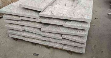 庆阳芝麻白蘑菇石，自然面