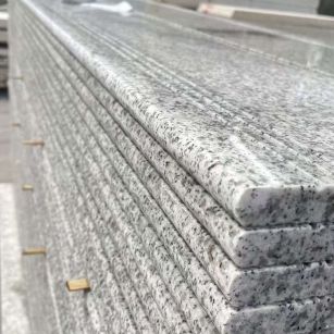 庆阳芝麻白楼梯踏步 花岗岩楼梯板材