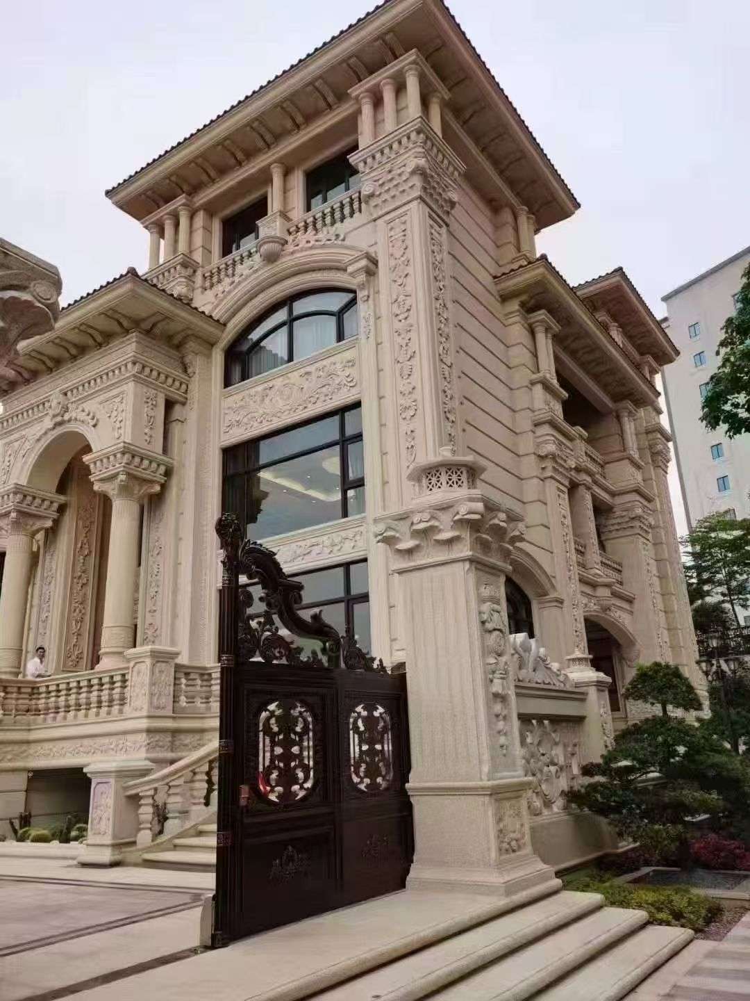 庆阳黄金麻别墅外墙异形定制