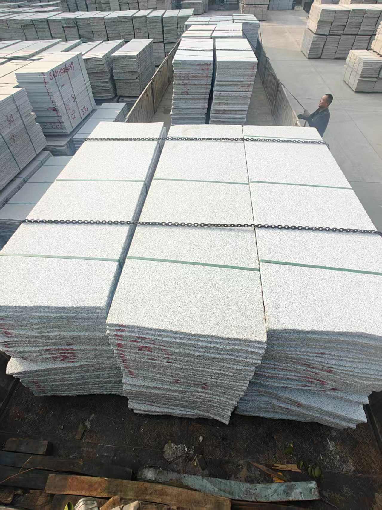 庆阳芝麻白毛板，石材毛板