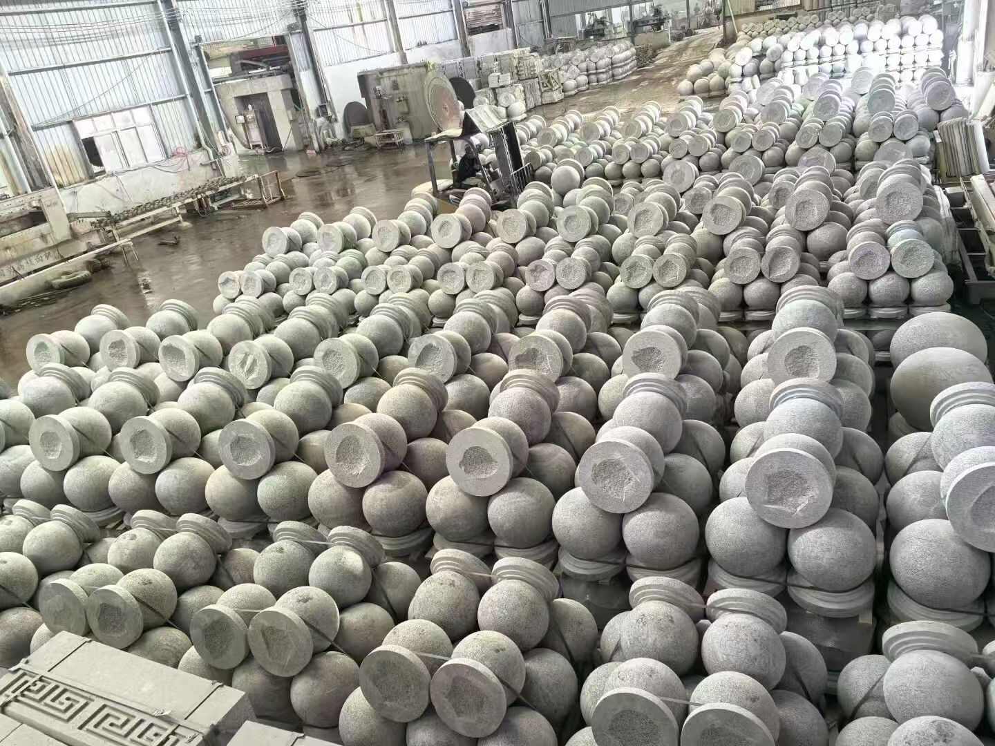 庆阳芝麻白圆球 石球 挡车球